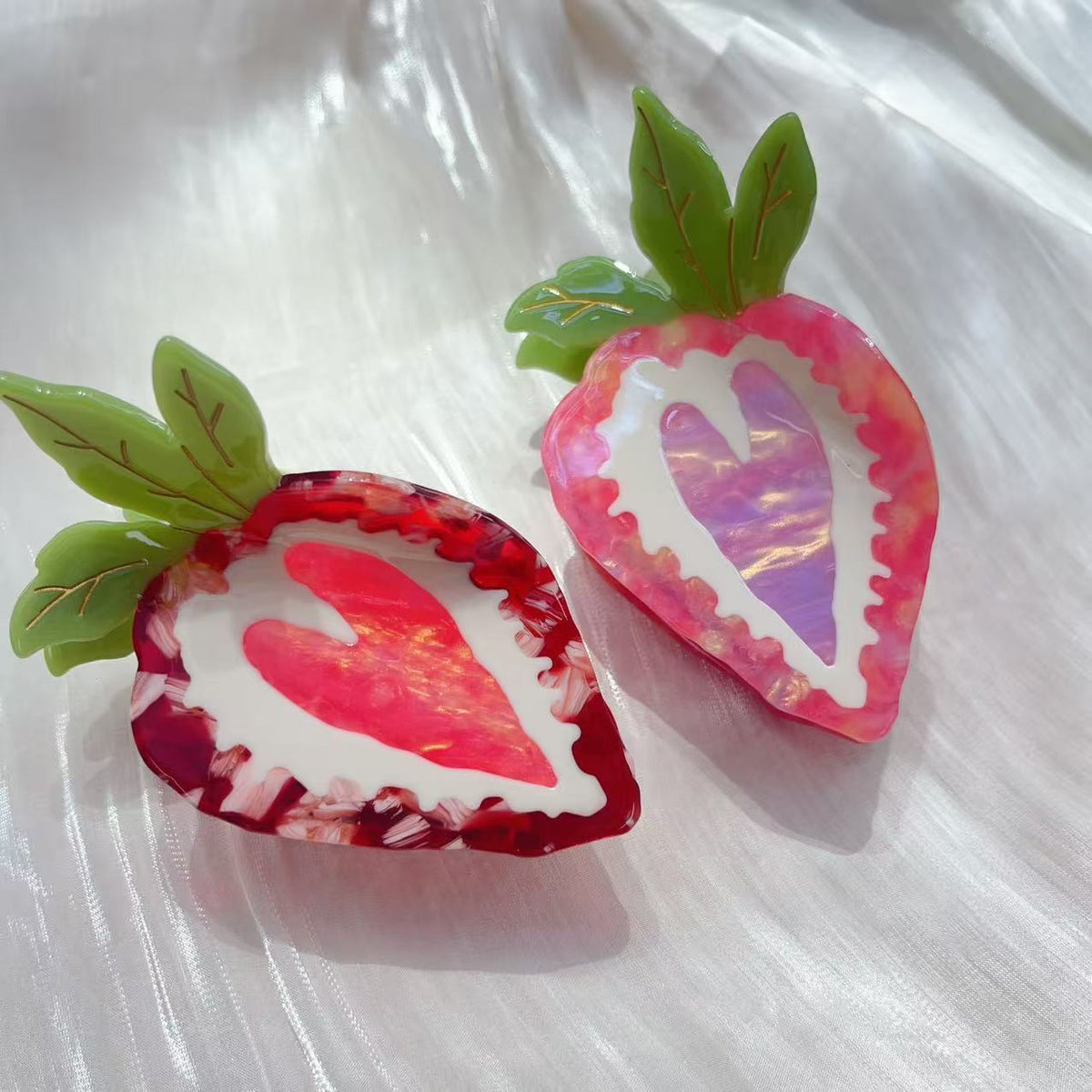 Strawberry Hairpin for Girls