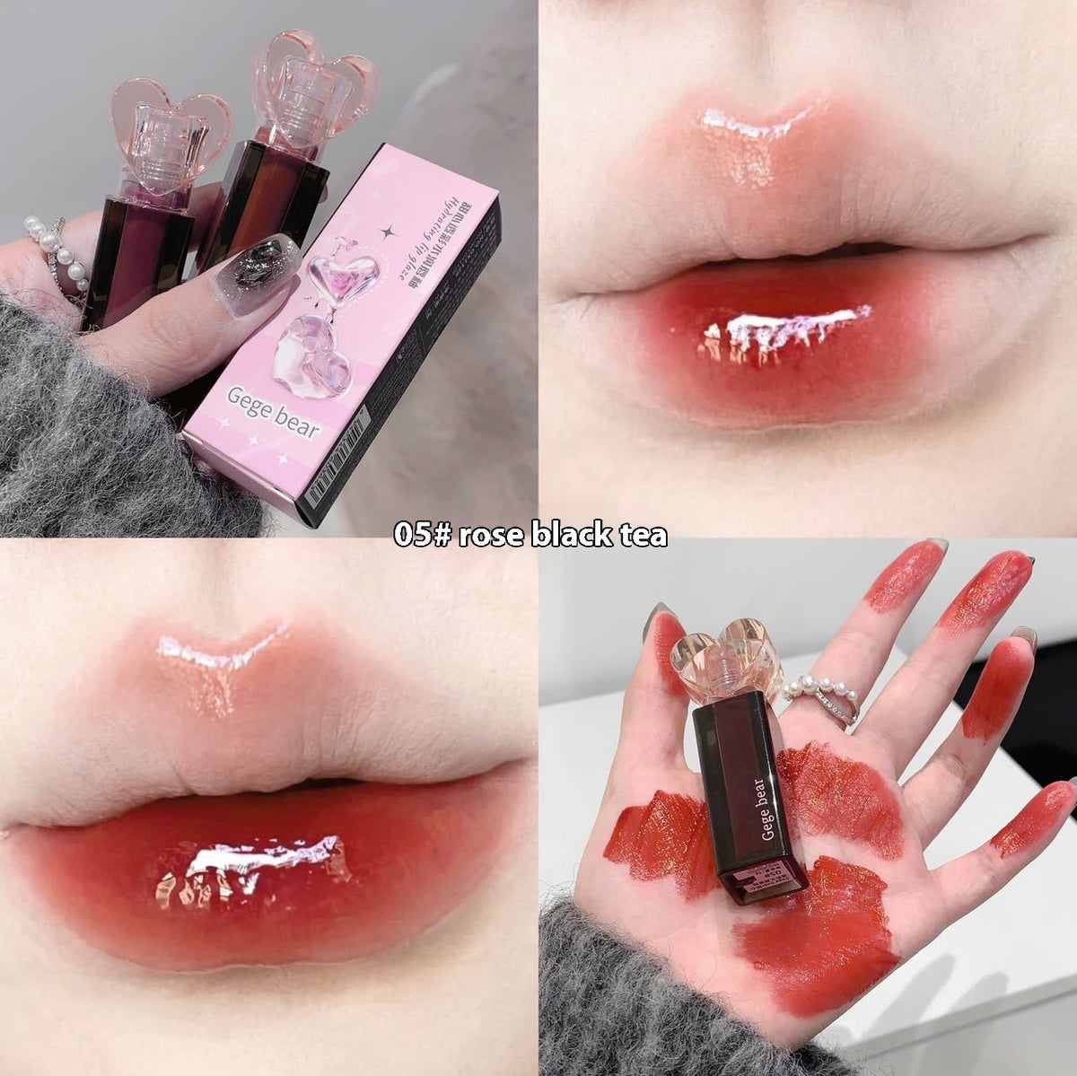 Moisturizing Lip Lacquer Water-Based Gloss with Mirror Finish - Multiple Colors