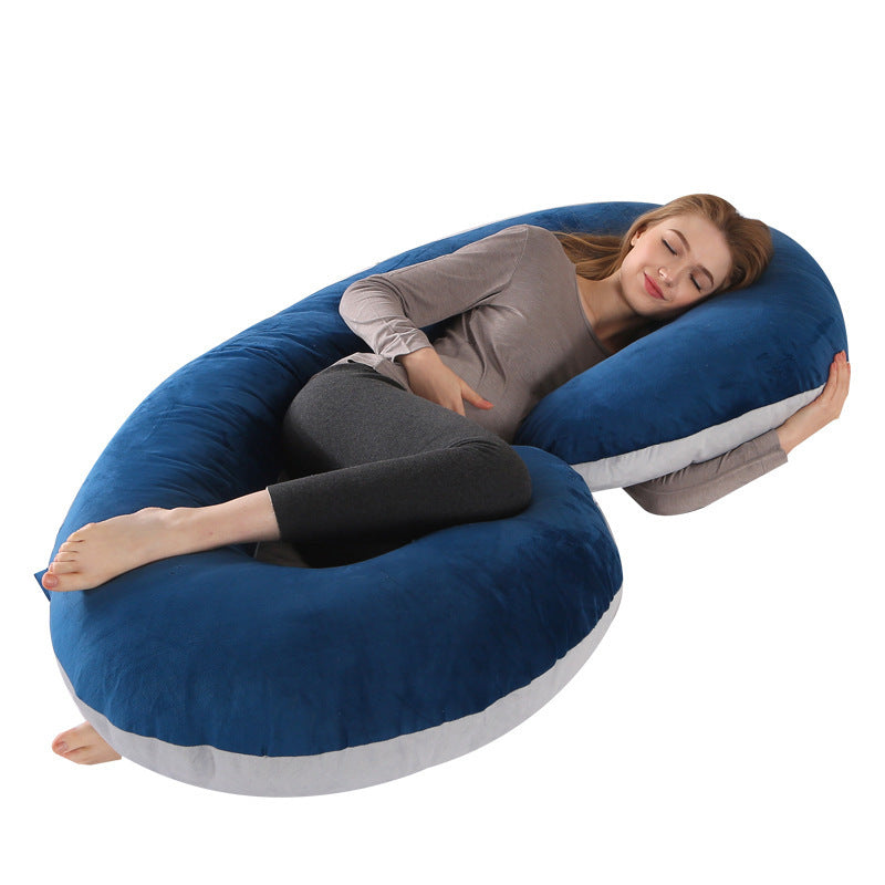 Multi-Functional C-Shaped Pregnancy Body Pillow for Maternity & Sleep Comfort