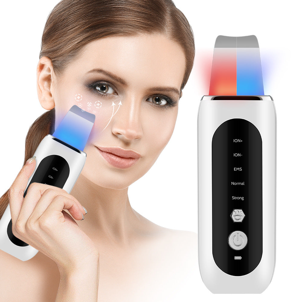 Ultrasonic Facial Skin Spatula Pore Cleansing Device
