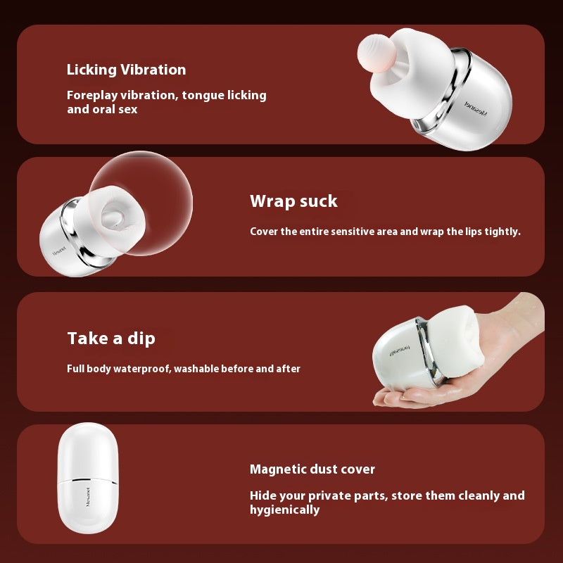 Adult Sucking Mouth Cabin Tongue Licking Toy - Female Electric Pleasure Device