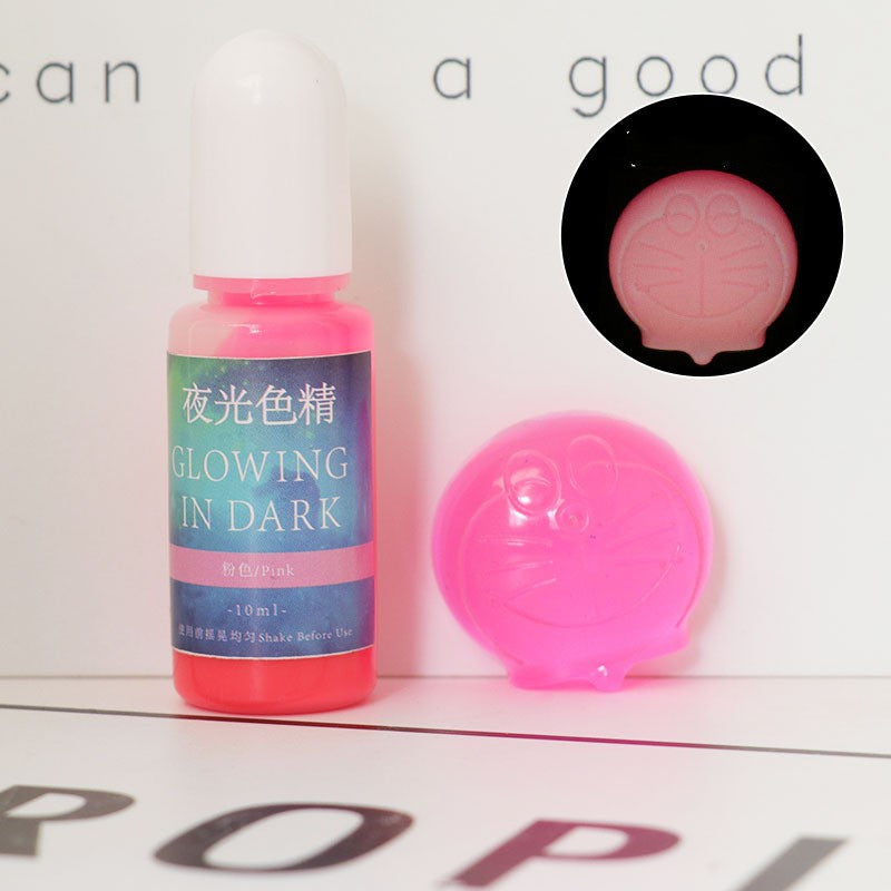 Luminous Resin Pigment for UV & Dark Glow Crafts - 20 Colors, 10ml