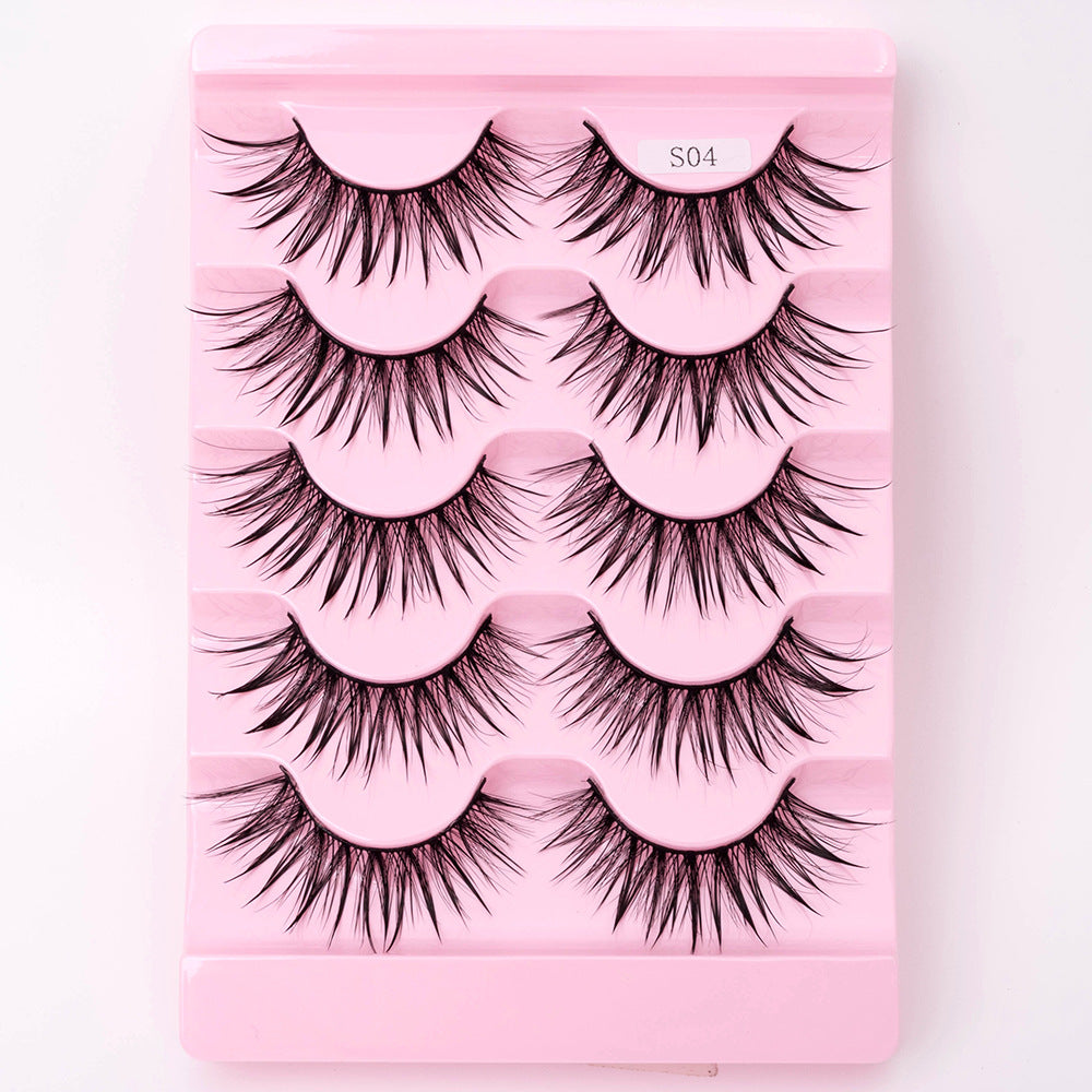 Natural 3D Dramatic Fairy Cluster False Eyelashes - 5 Pairs