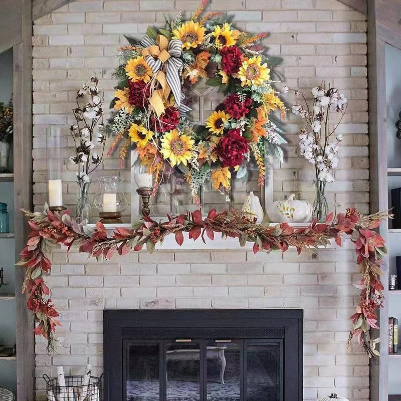 Sunflower Plant Garland Decoration for Home & Garden