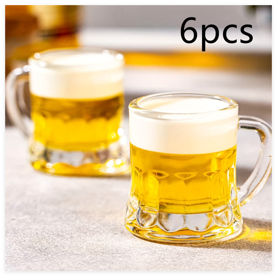 Mini Wine Glass with Handle - 30ml & 60ml Drinkware Set, Modern Style