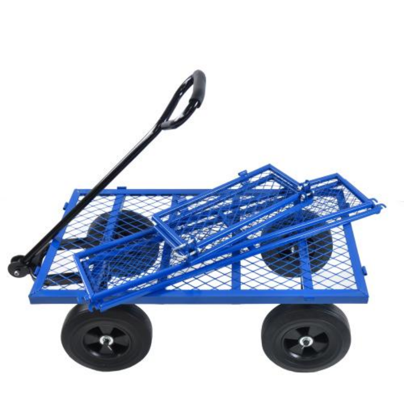 Garden Trolley Cart with Solid Wheels Multi-Functional Tool Cart for Yard and Farm Use