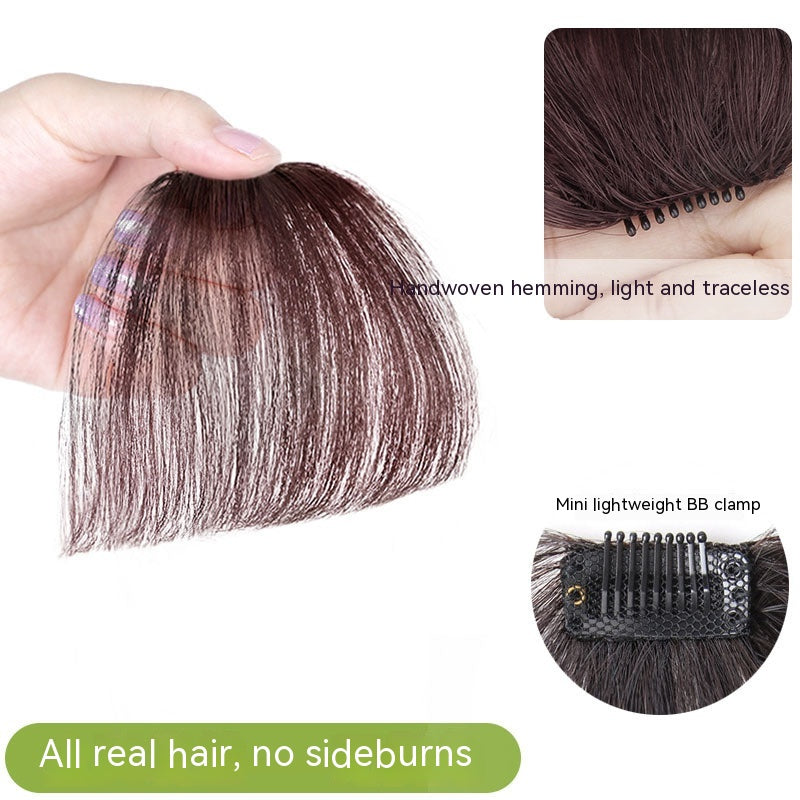Fake Hand-Knitted Bangs for Natural Face Repair - Hair Extensions