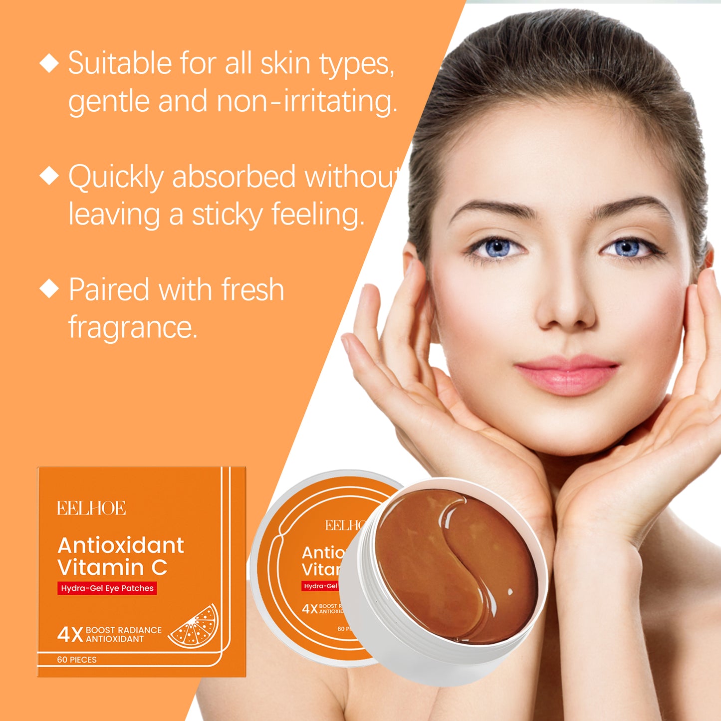Vitamin C Under-Eye Patches for Dark Circles & Puffiness - Firming Treatment
