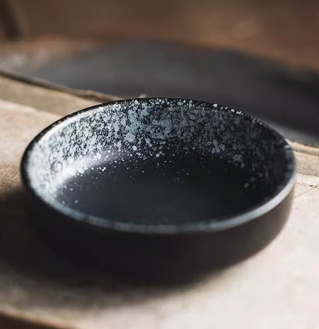 Ceramic Sauce Dish - Nordic Style Porcelain Round Plate for Kitchen, 3.5 Inches