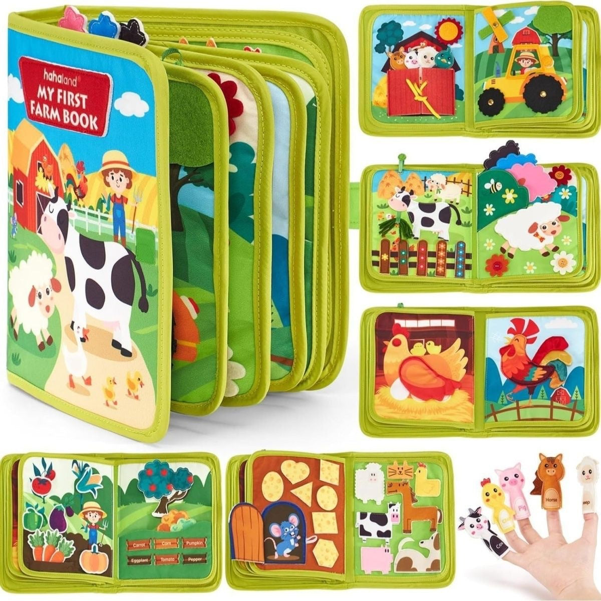 Montessori Felt Busy Board Educational Toy for Kids - Multiple Variants