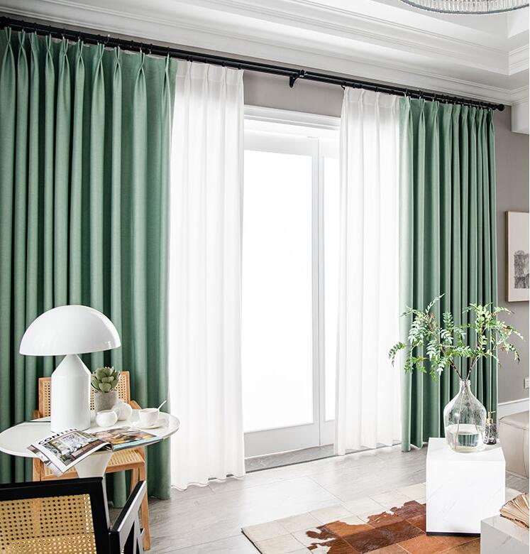 Soundproof Curtain Full Shade Noise-Reducing Full Cloth Bedroom Curtain Navy Blue