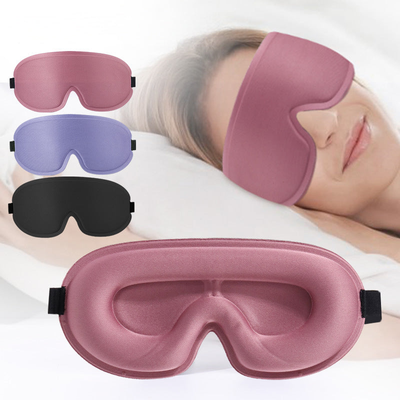 Blackout 3D Contoured Sleep Mask for Women Men Side Sleepers - Lash Extension Friendly