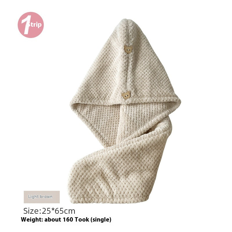 Coral Fleece Quick-Drying Hair Towel Cap Bath Hair Drying Wrap