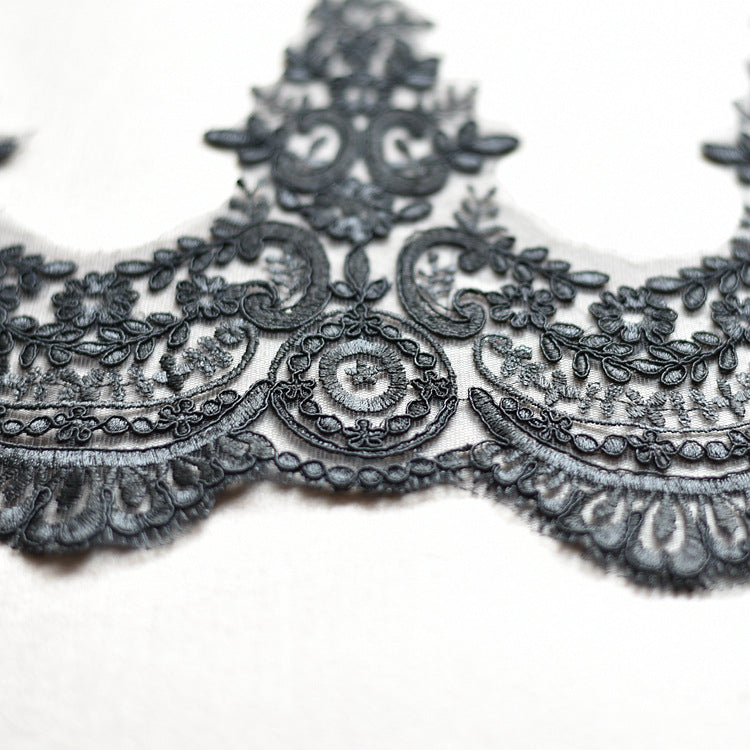 Wedding Lace Embroidery Sequin Fabric Accessories for DIY Crafts