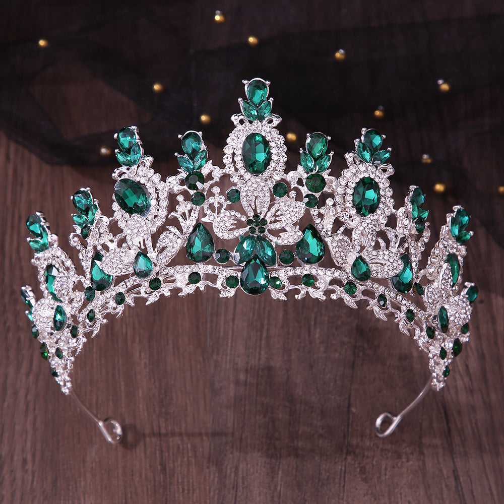 Luxury Bridal Crown Headpiece with Crystal Cross Design for Wedding & Special Occasions