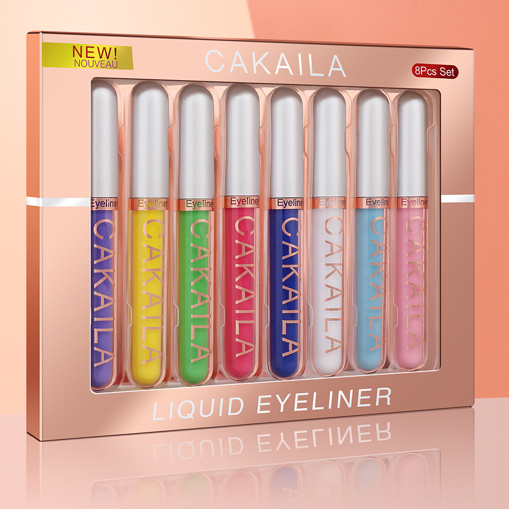 Liquid Eyeliner Set 8 Colors - Waterproof & Long-Lasting Eye Makeup Kit