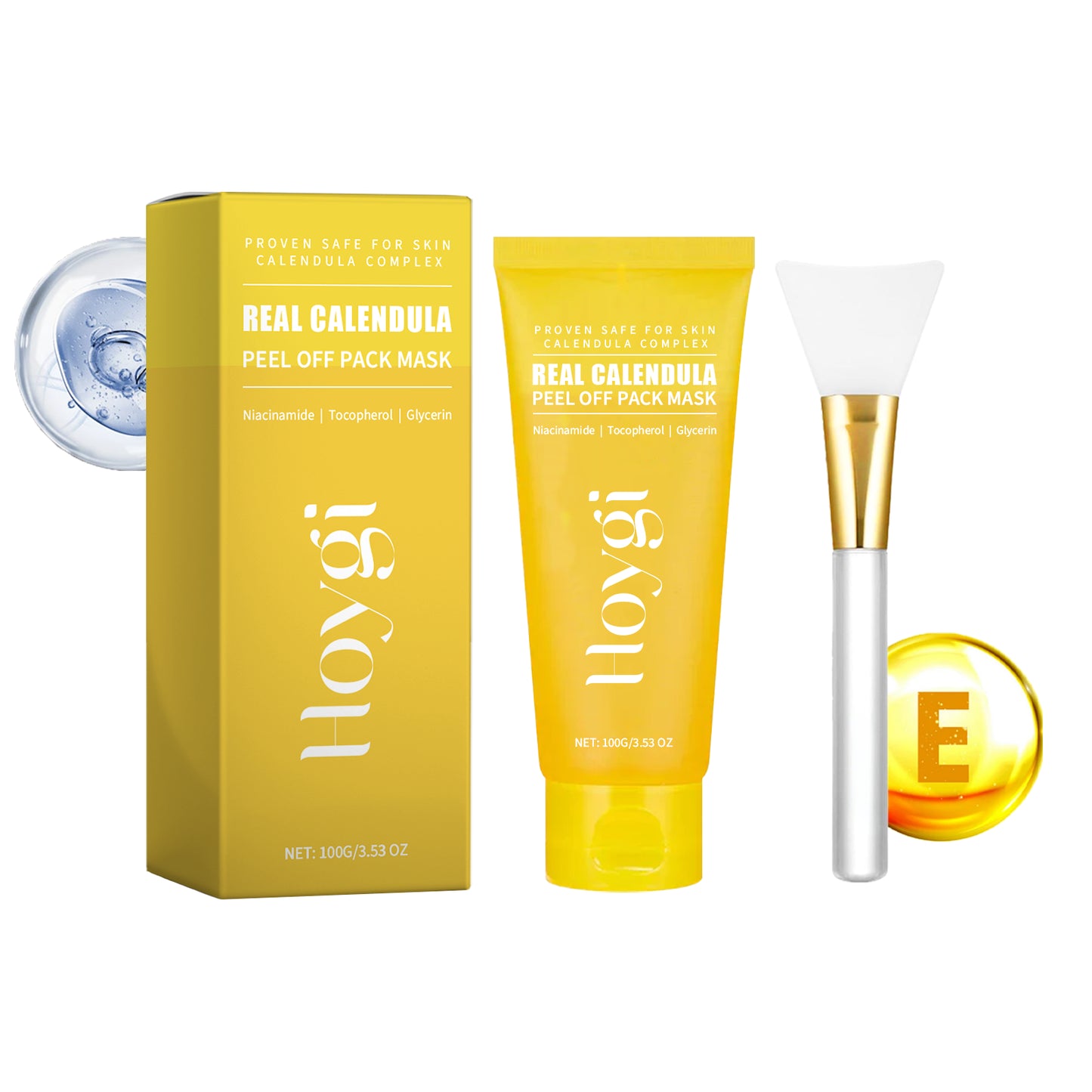 Calendula Extract Peel-Off Face Mask for Deep Pore Cleansing & Brightening