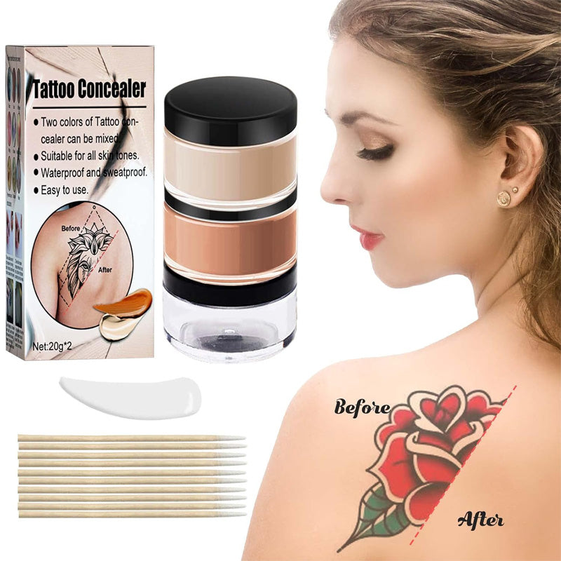 Professional Waterproof Tattoo Concealer for Body Scars and Dark Spots
