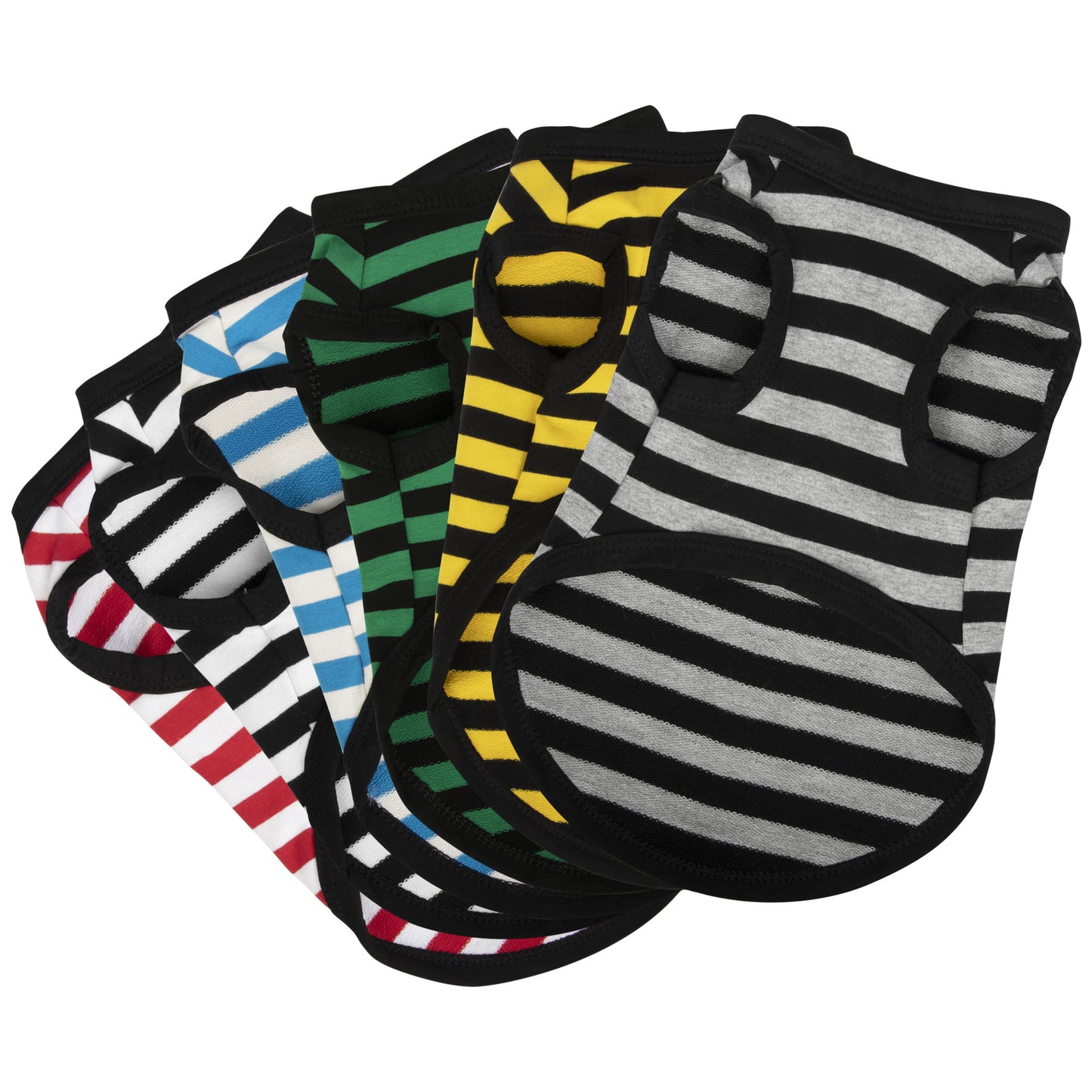 Summer Thin Cotton Striped Dog Vest - Casual Pet Top for Small & Medium Dogs
