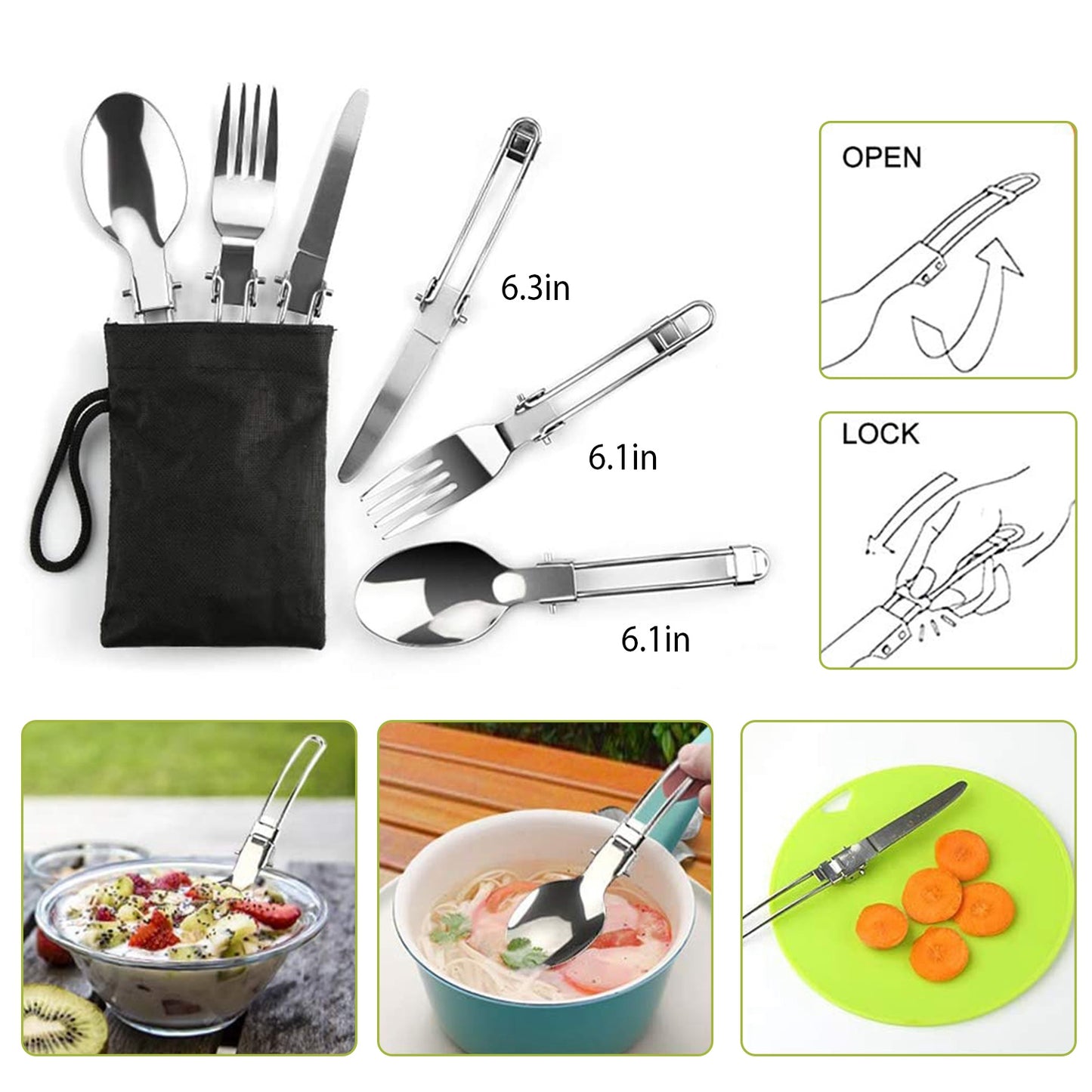 12-Piece Outdoor Cooking Set - Lightweight Aluminum Cookware