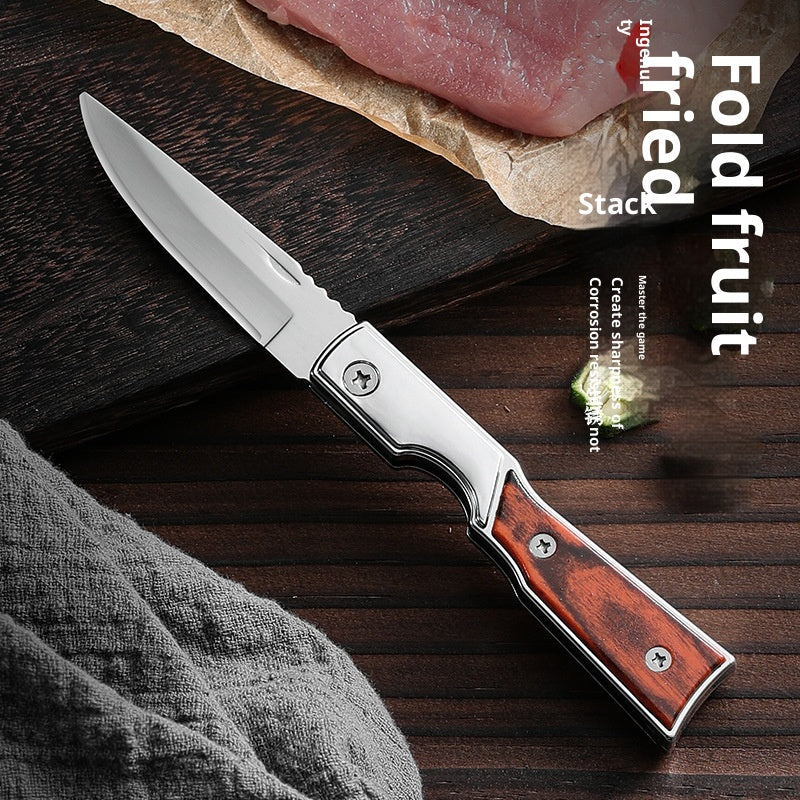 Foldable Multi-Purpose Camping Knife with Stainless Steel Blade - Self-Defense & Unpacking