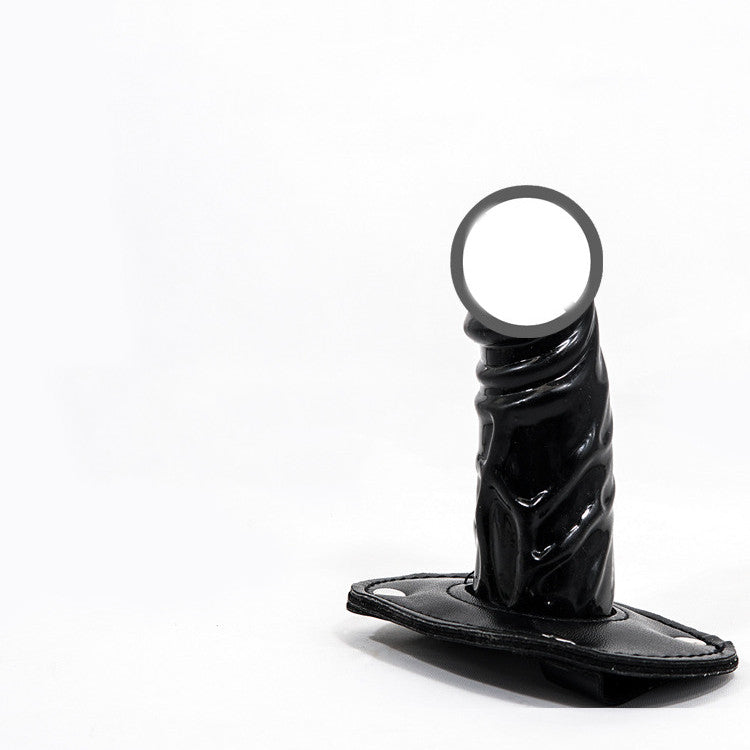 Unisex Silicone Leather Simple Docking Plug Toy for Adult Wellness