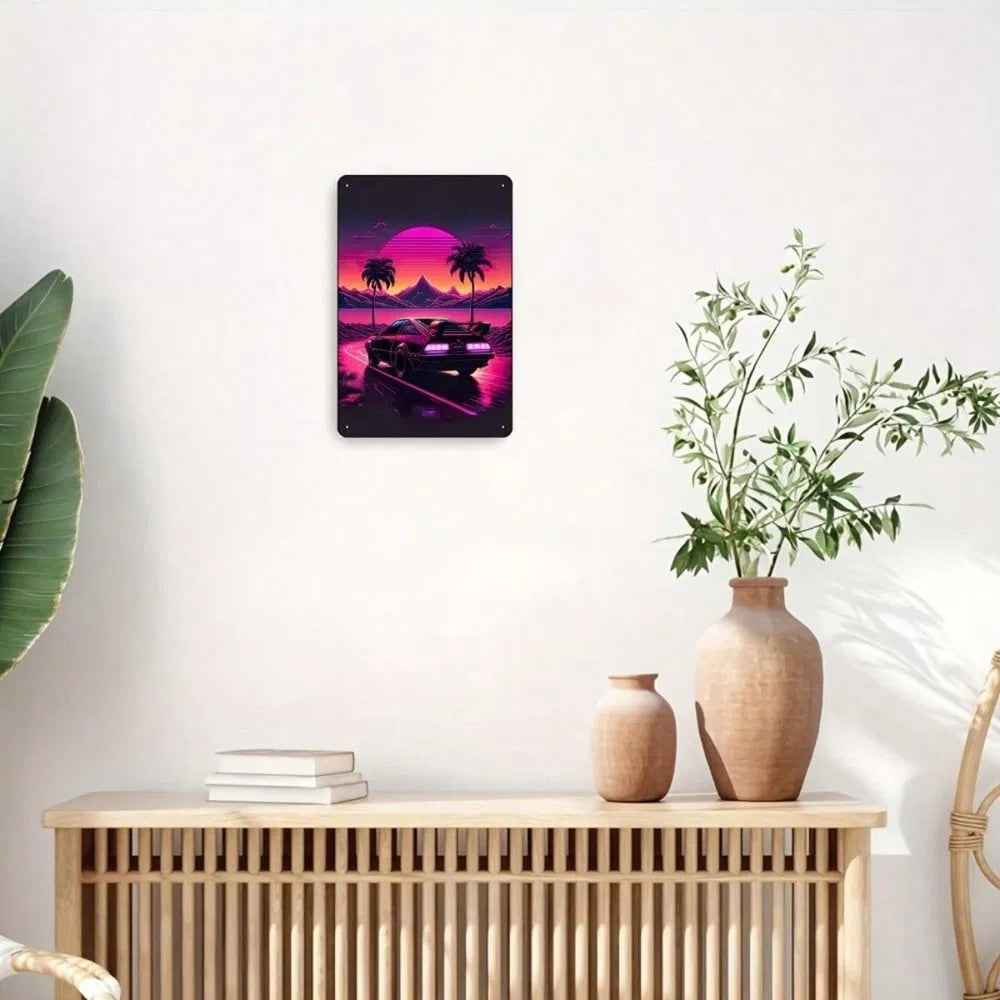 Metal Tin Wall Decoration - 20 cm x 20 cm