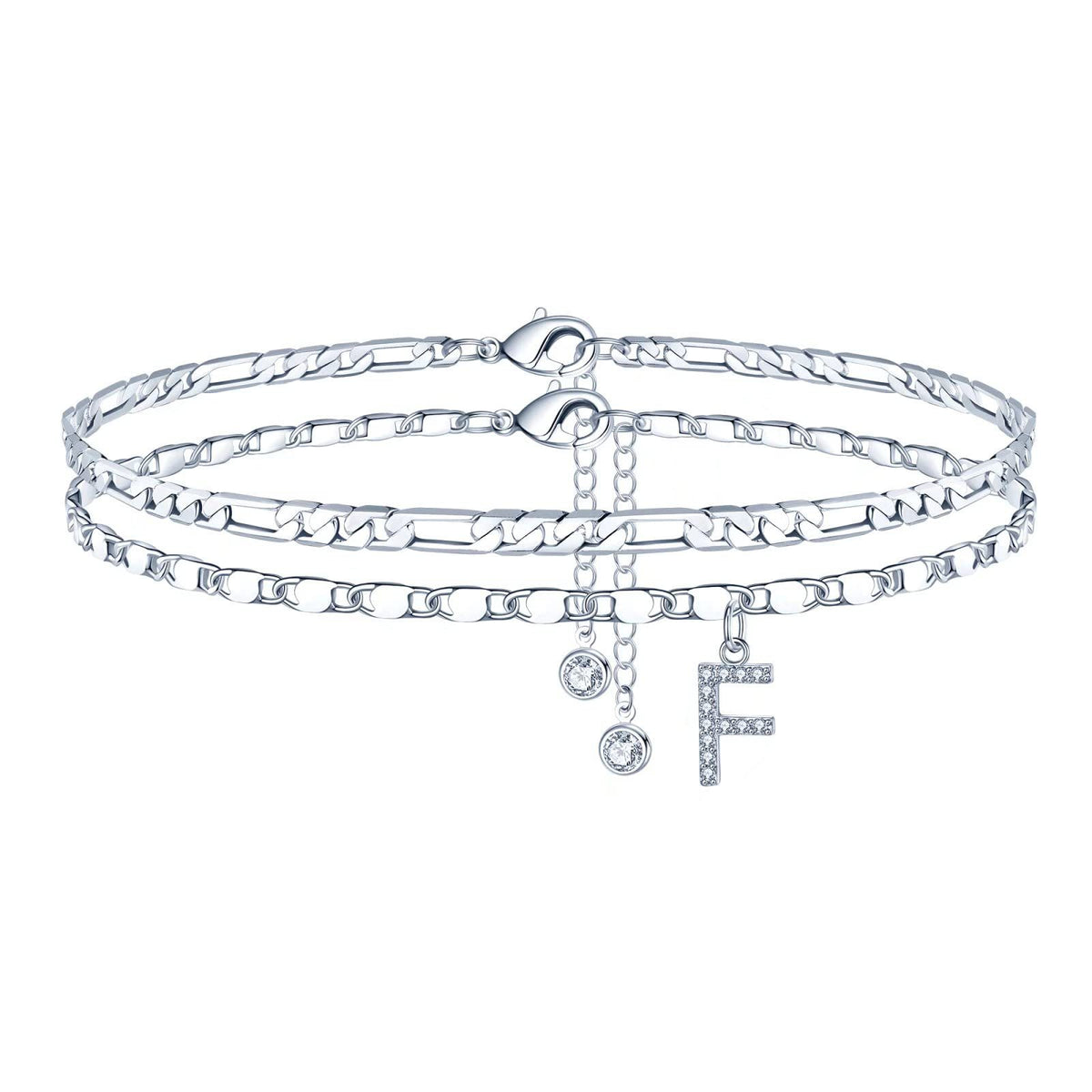 Simple Fashion Bead Double-circle Anklet
