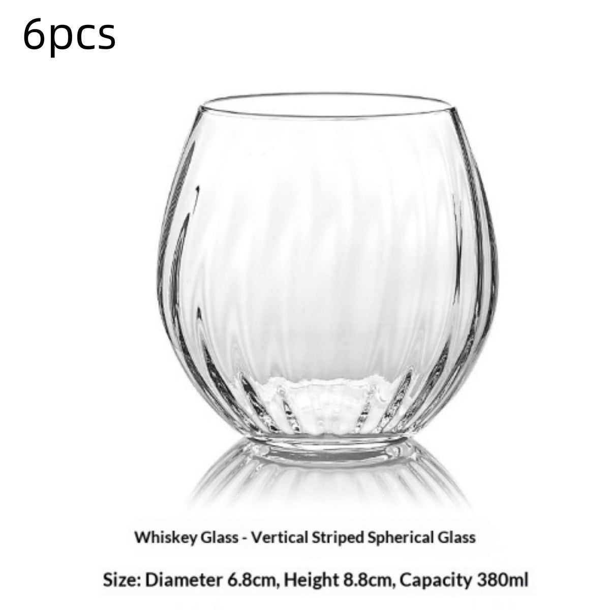 Lead-Free Glass Whiskey Shot Glass - Modern Minimalist Drinkware