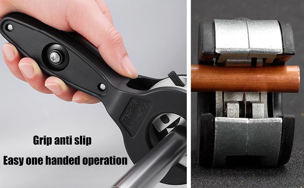 Ratchet Pipe Cutter - One-Hand Fast Cutting Tool for Copper PVC Steel Pipes