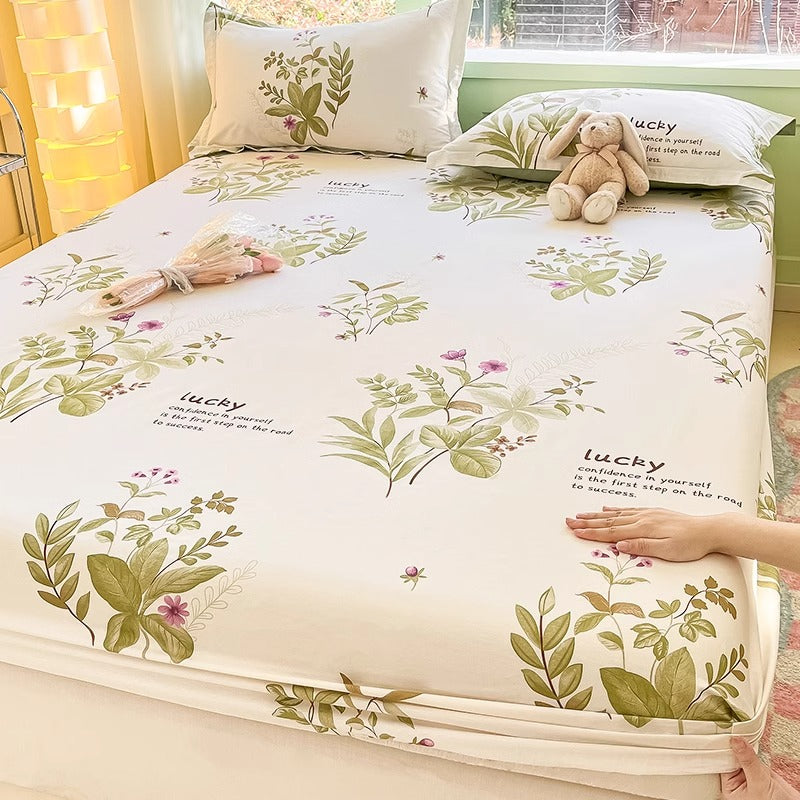 Kids Cartoon Cotton Fitted Bed Sheet - Multiple Sizes & Patterns