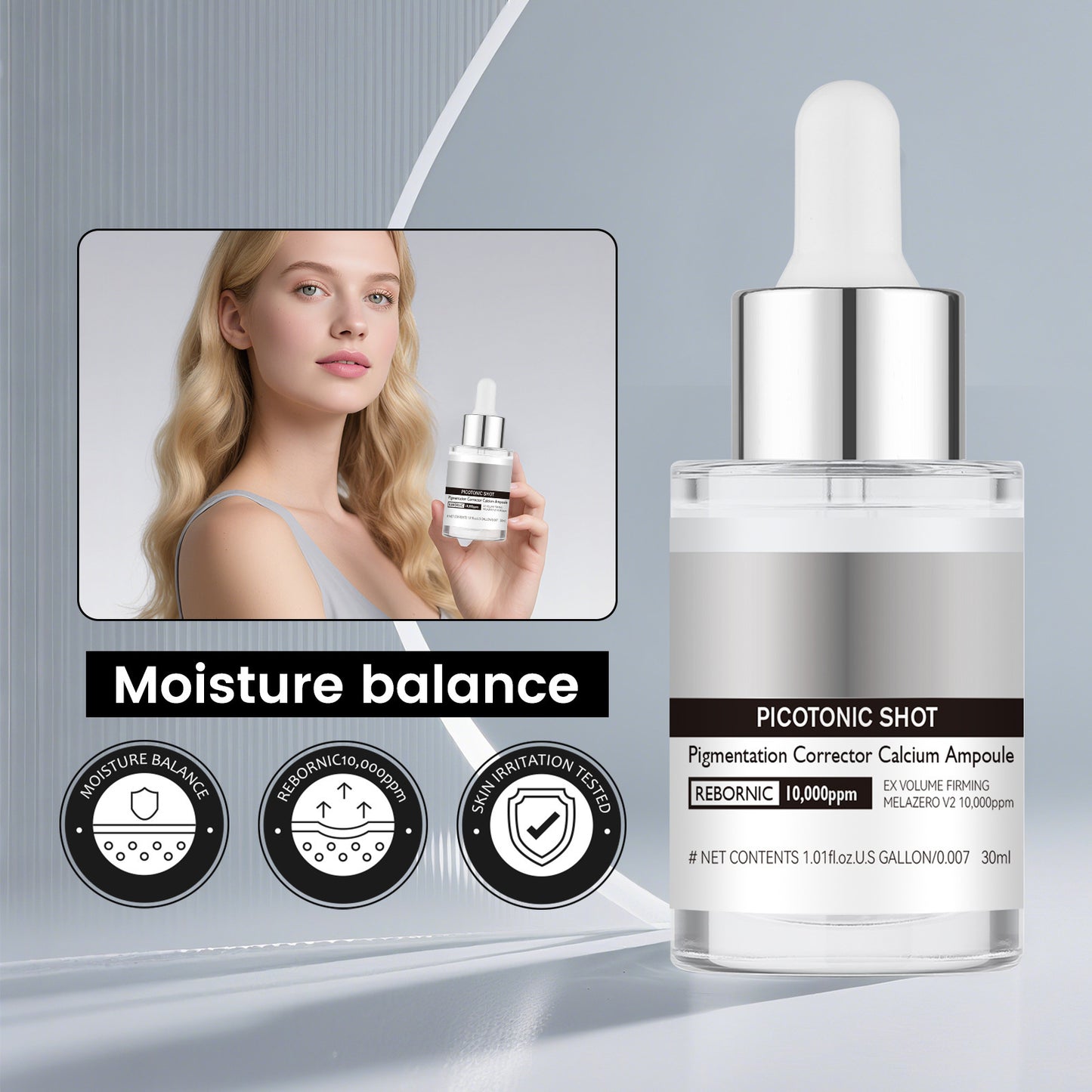 Facial Brightening Essence - Hydrating Skin Care Solution, 30ml