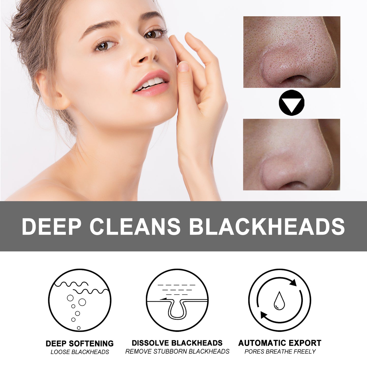 Blackhead Removal Cream & Pore Cleansing Patch Set