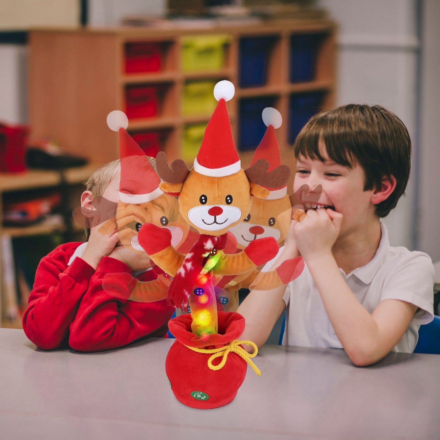 Interactive Plush Dance Toy - Christmas Penguin & Elk Designs
