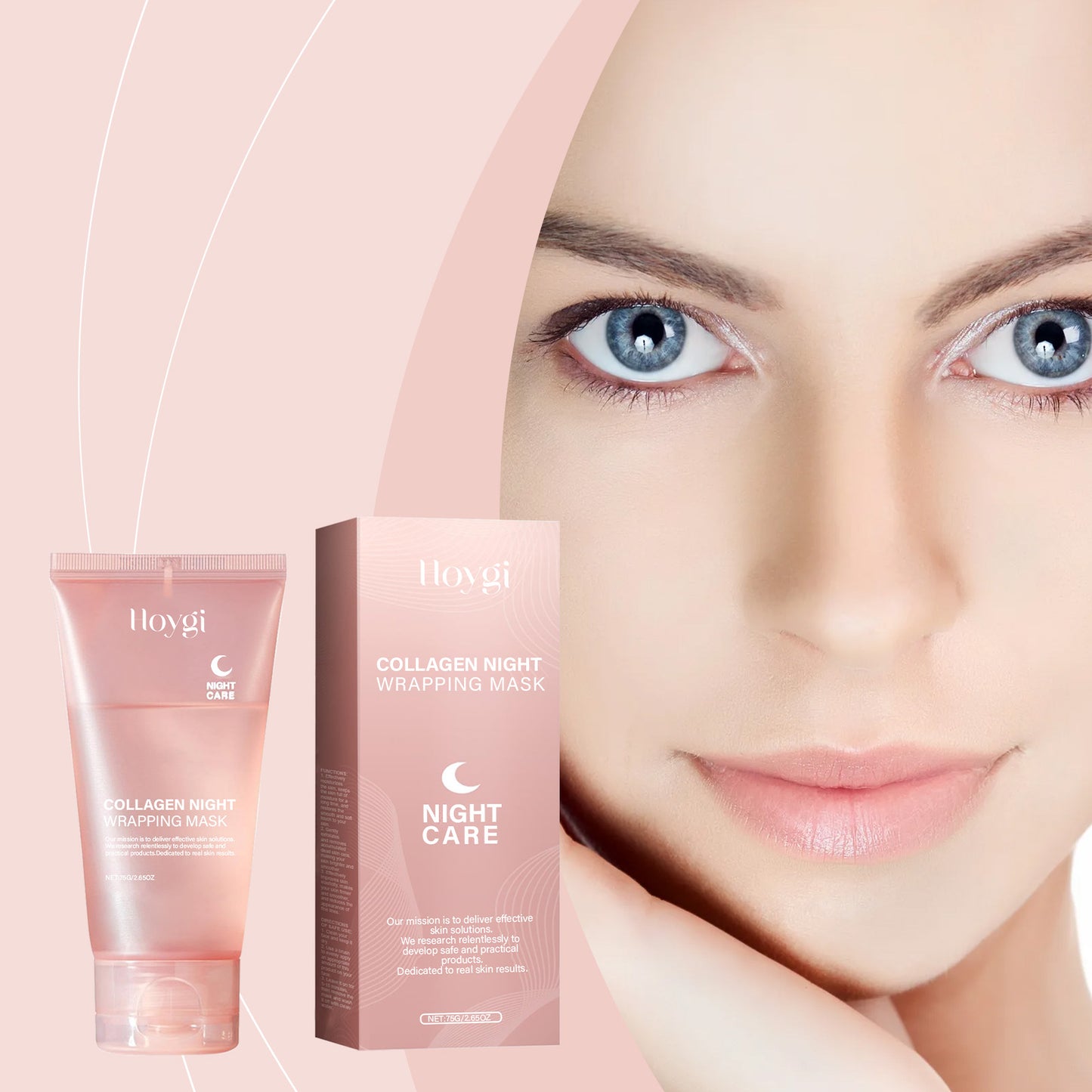 Collagen Tear-Off Facial Mask - Moisturizing & Exfoliating Skin Care