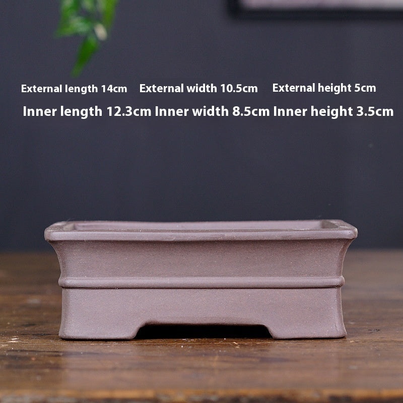 Breathable Ceramic Flower Pot for Home Garden Office Balcony - Multiple Colors