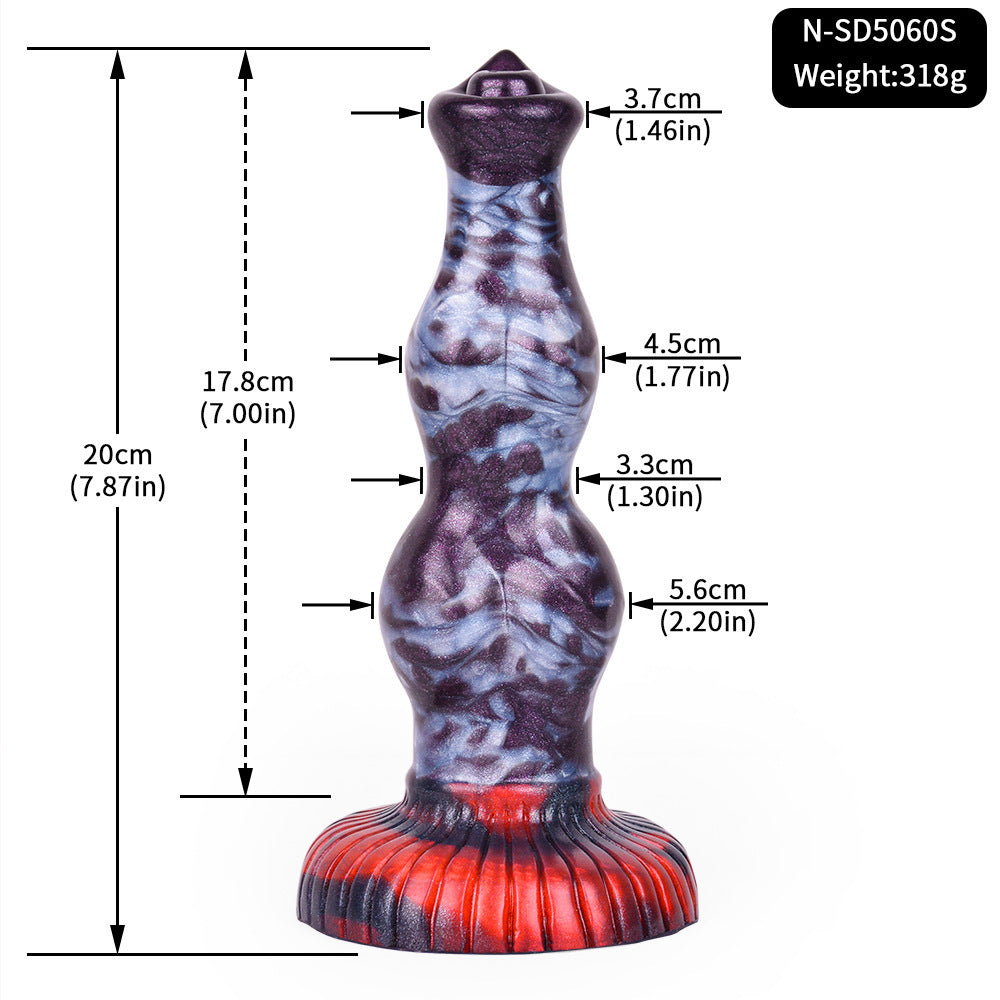 Private Enema Supplies Silicone Kit with Dragon Pattern - Adult Wellness