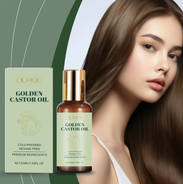 Organic Castor Oil for Hair & Skin - 50ml Natural Body & Beauty Oil