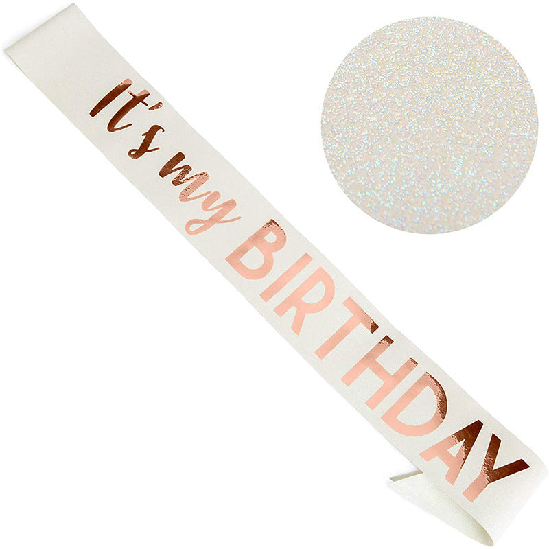 Party Crown Belt Set for Birthday Celebration - Multiple Styles