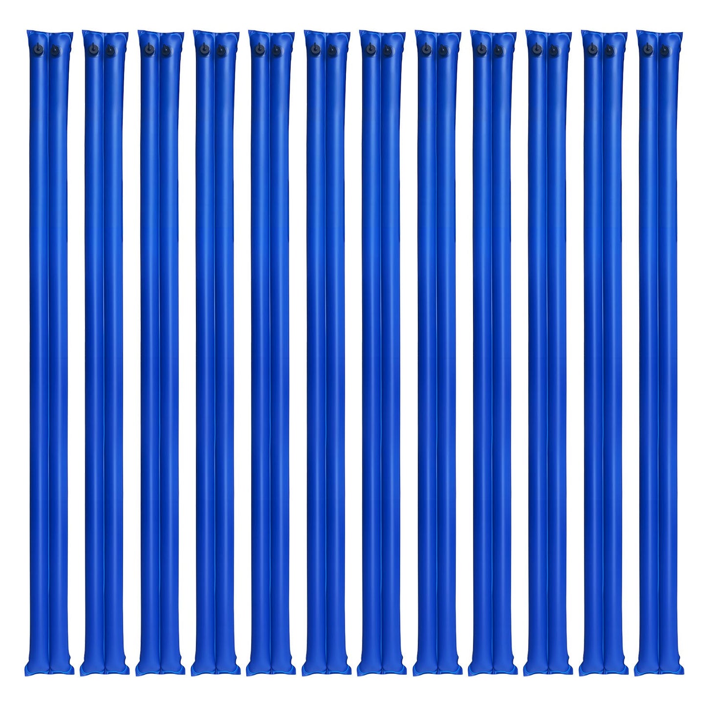 Water Bag Set for Pool Cover Winter Protection - 12 Blue 10ft Double Chamber Tubes