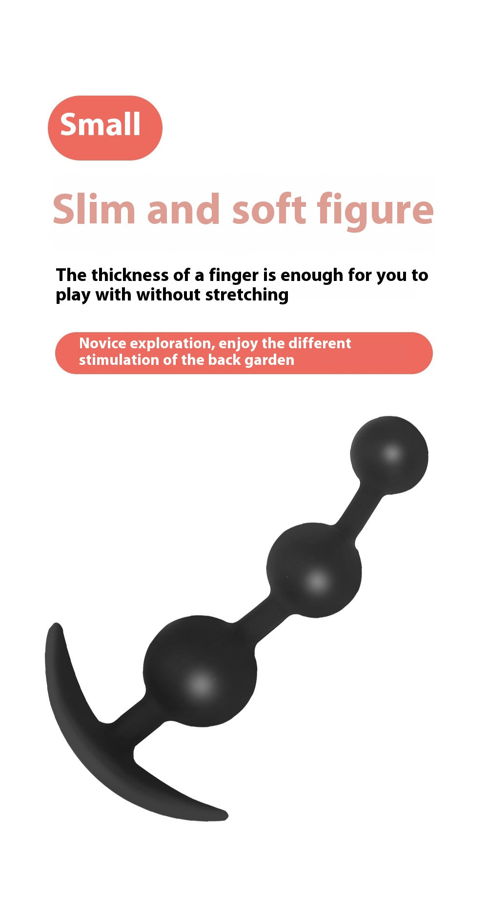 Silicone Bead Butt Plug Water Drop - Adult Wellness Sex Toy