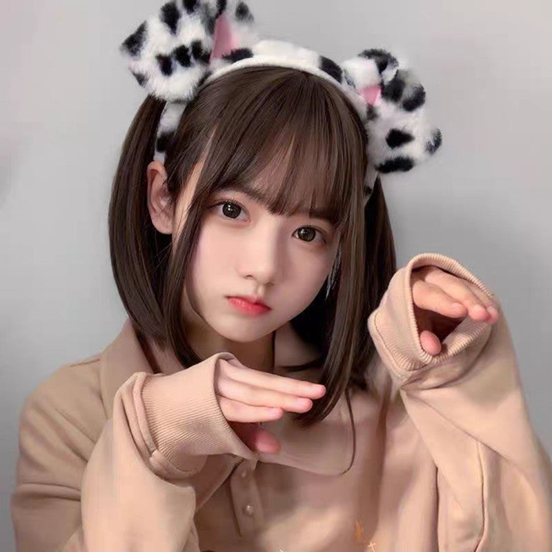 Dog Ear Headband Performance Costume Handmade Cartoon Hair Accessory