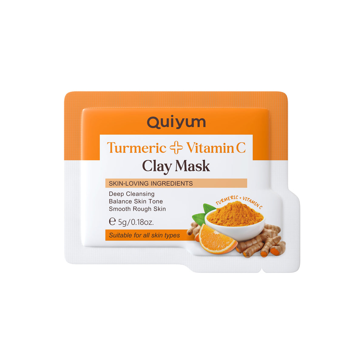Turmeric Vitamin C Facial Mask - Hydrating & Moisturizing Skin Care, 5g