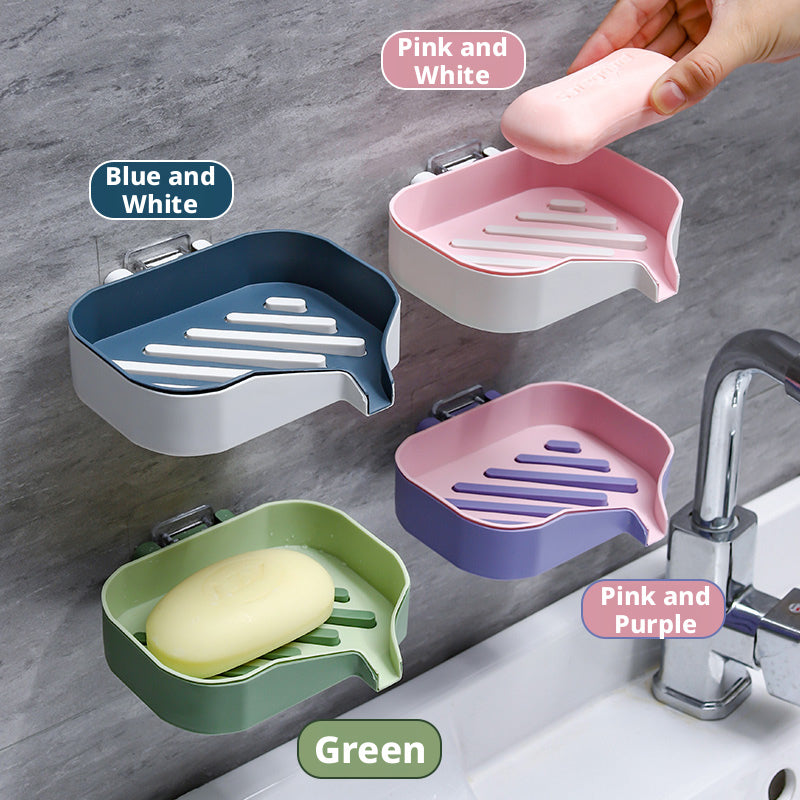 Perforation-Free Soap Box - Pink & Purple Kitchen Storage Pack