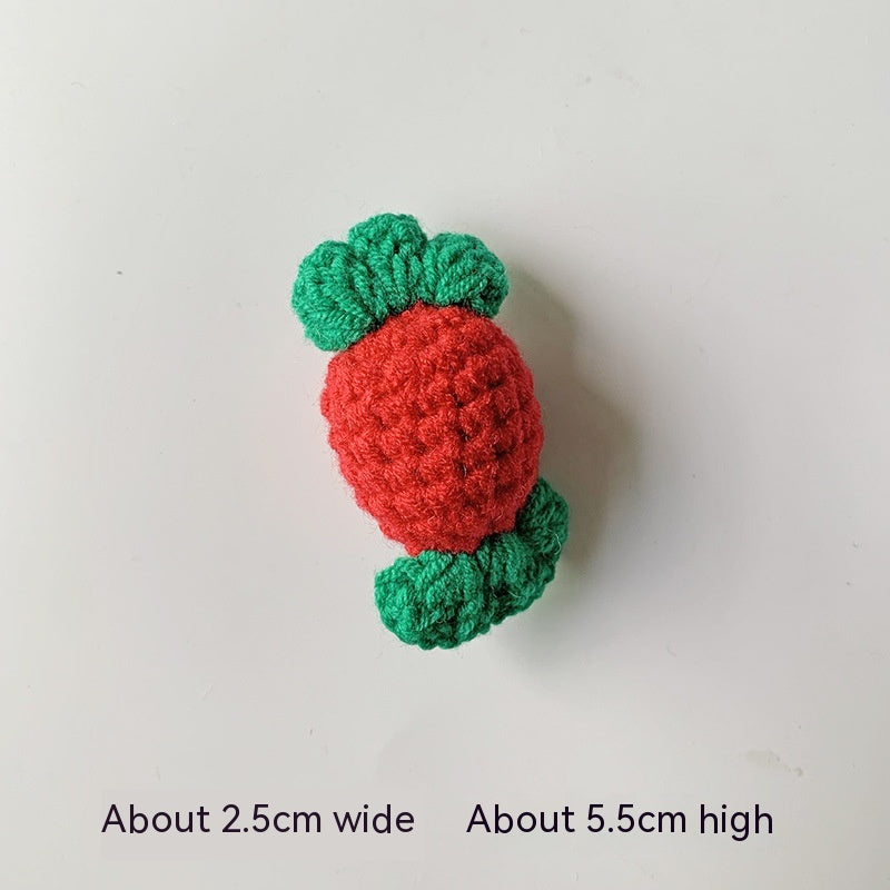 Wool Crocheted Christmas Hair Accessories - Holiday Hairbands & Pins