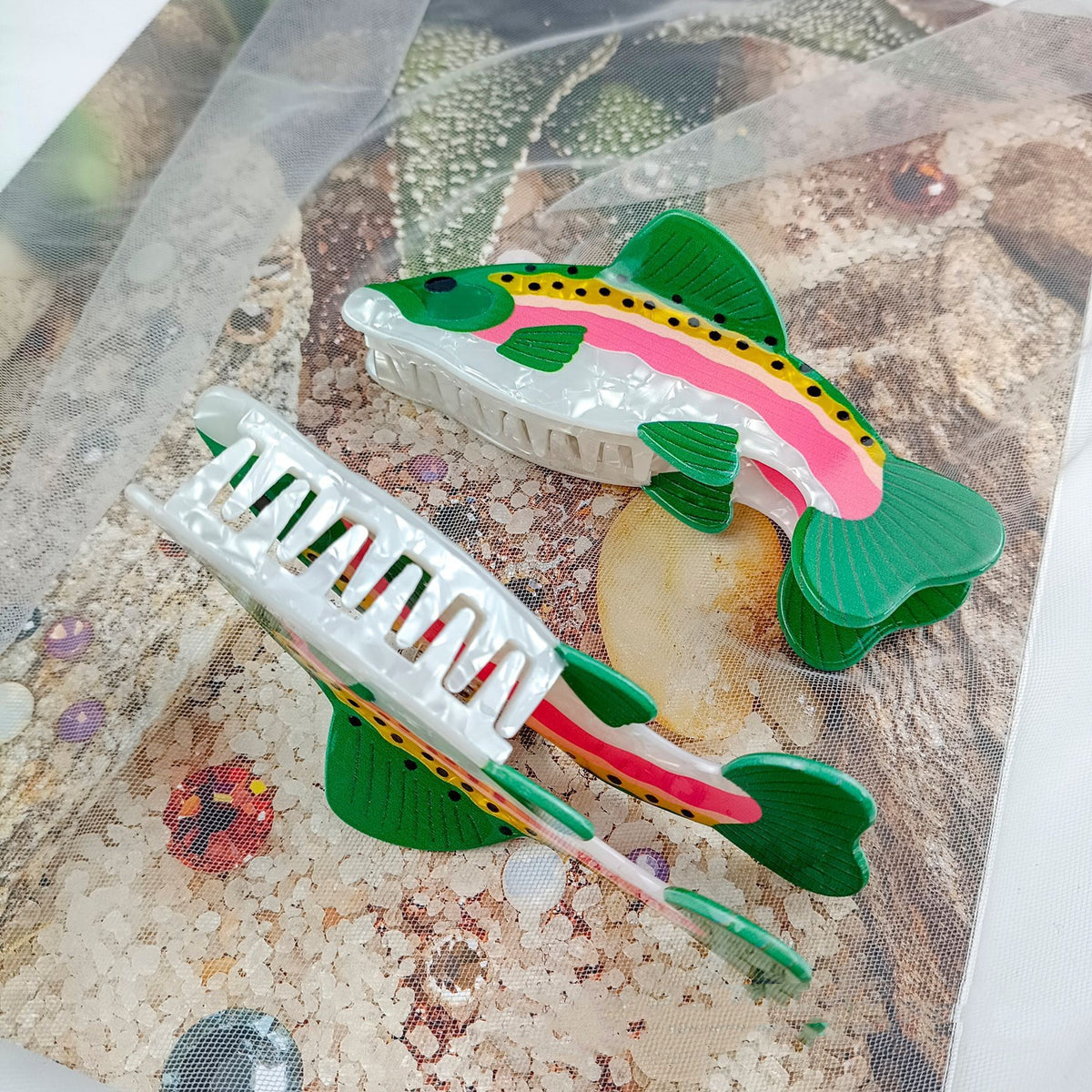 Dark Green Hair Clip - Women's Grip Design