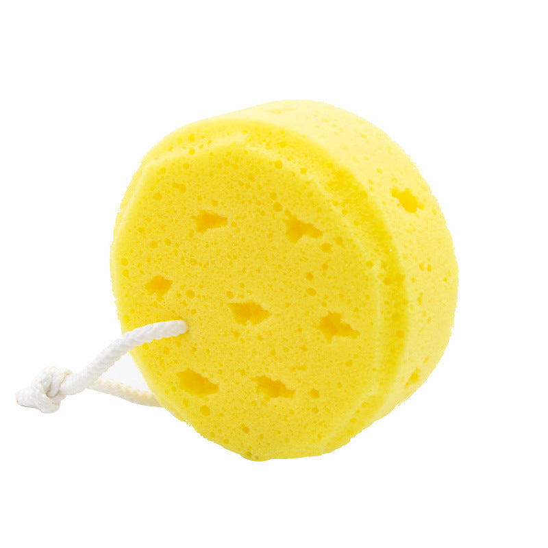 Children's Bathing Circular Seaweed Rubbing Sponge Set - Multiple Colors