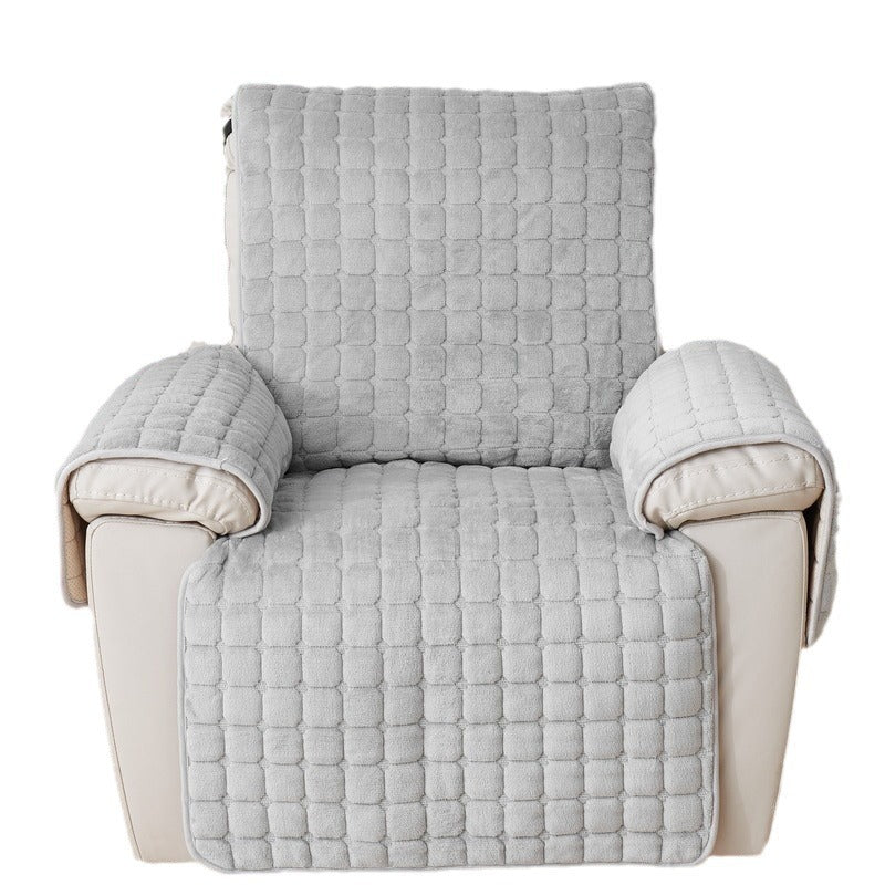 Non-Slip Plush Sofa Cushion Cover - Warm Nordic Dust Protector
