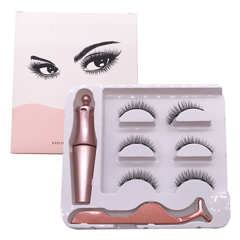 Magnetic Eyelash Set with Eyeliner and Tweezers - Natural, Thick, Slender Variants