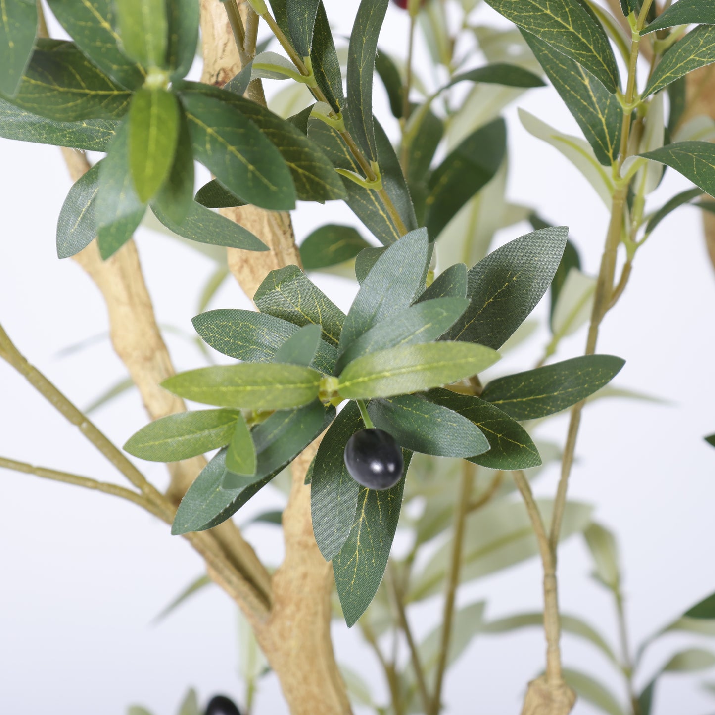 8.2FT Artificial Olive Tree in Chic White Planter - Indoor & Outdoor Decor